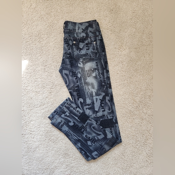 Navy Blue Ultra Unique printed Jeans - Picture 7 of 11